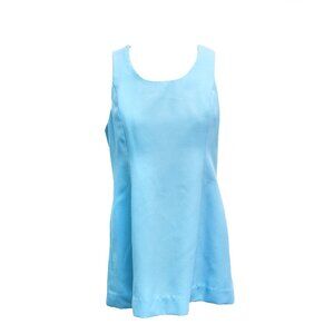 Vintage 60s Mod Baby Blue Mini Dress – Fully Lined, Back Zip